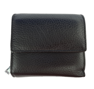 Dámská kožená peněženka multicolor compact - Černá